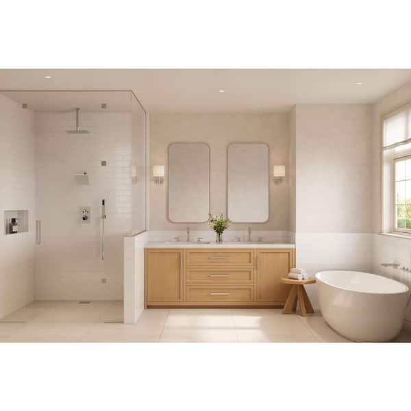 EVERSTEIN 7-Spray Patterns Thermostatic 12 in. and 6 in. Ceiling