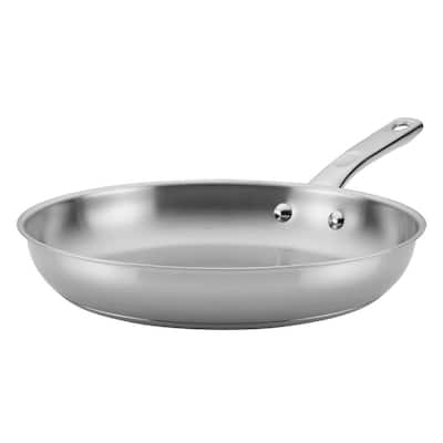 Home Collection 12.5 in. Stainless Steel Skillet