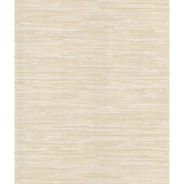 National Geographic Madagascar Cream Faux Grasscloth Wallpaper Sample