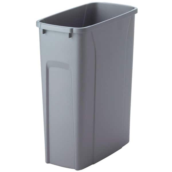 Real Solutions for Real Life 16 in. H x 14 in. W x 7 in. D Plastic 20 Qt. Replacement Pull-Out Trash Can in Gray