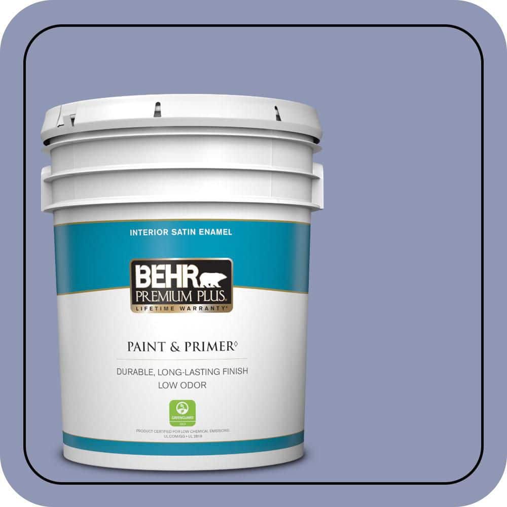 5 gal. #S540-4 Vintage Ribbon Satin Enamel Low Odor Interior Paint & Primer product image for price tracking