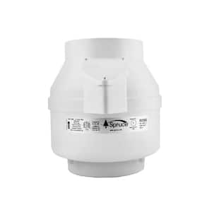 RV200 170 CFM 6 in. Inlet and Outlet Inline Ventilation Fan in White