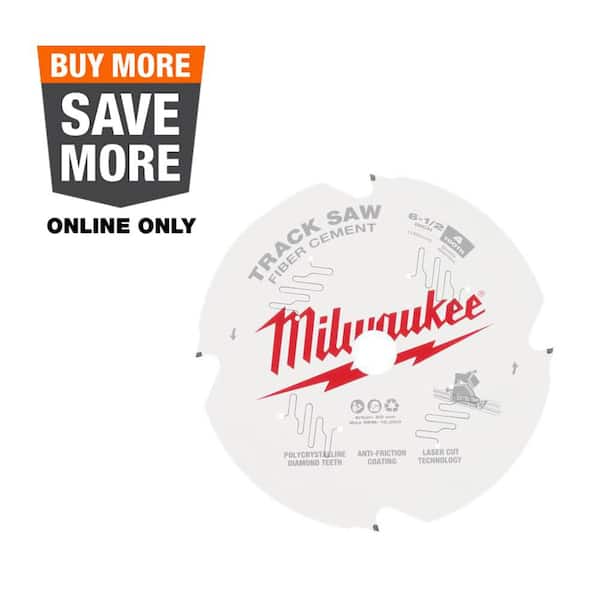 6-1/2 in. x 4-Tooth Carbide Fiber Cement Track Saw Blade (1-Pack)