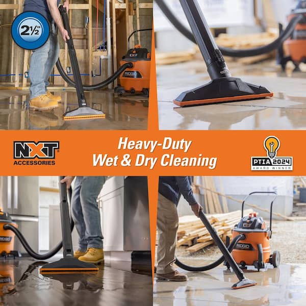 2-1/2 in. NXT Max Locking Floor Tool Accessory Shop Vacuum Attachment with Squeegee for RIDGID NXT Wet Dry Vacs