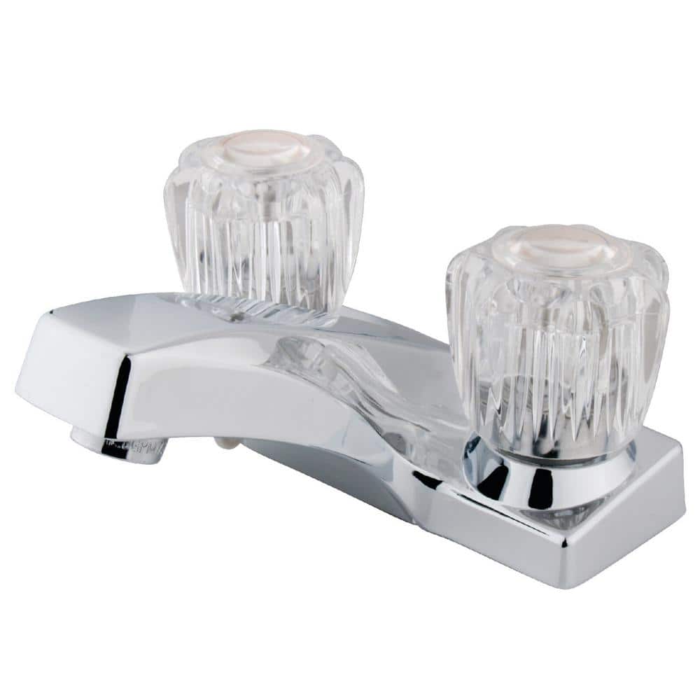 Kingston Brass KB100 Columbia 4-Inch Centerset Canopy Handles With ABS Pop- Up, 3-5/8-Inch, Polished Chrome - View #3