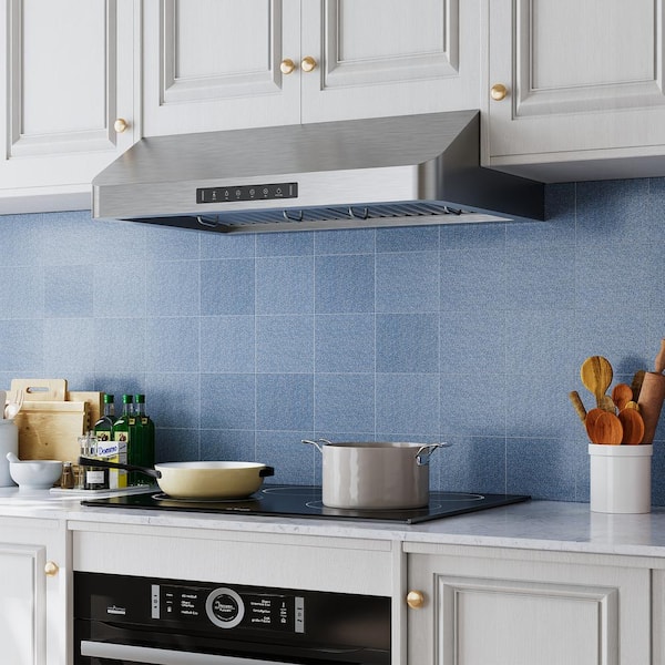 36 in.600CFM Ducted Under Cabinet Range Hood in Stainless Steel in Low Noise with Dual Motor