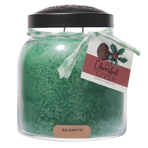 Green Fresh Balsam Fir Glass Jar Candle