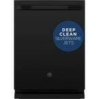 24 In. Top Control Built-In Tall Tub Dishwasher in Black with 5-Cycles