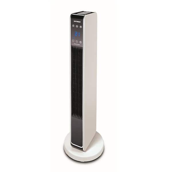Optimus 29 in. Oscillating Electric Furnace Tower Heater with Digital Temperature Readout and Remote