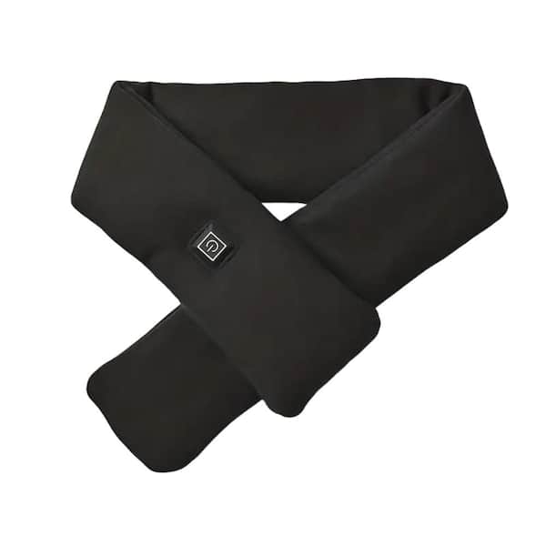 Aoibox Multifunctional Cotton Electric Scarf USB Charging 3-Speed Temperature Control, Black