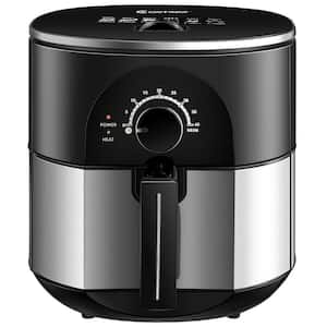 3.5 Qt. Electric Stainless Steel Air Fryer Oven Oilless Cooker 1300-Watts Auto Shut Off