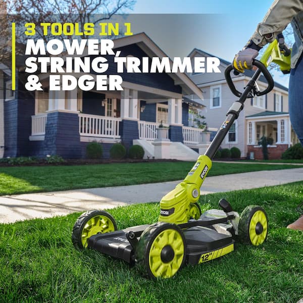 Reviews for RYOBI ONE+ 18V 12 in. Cordless Mower with 4.0 Ah Battery and  Charger