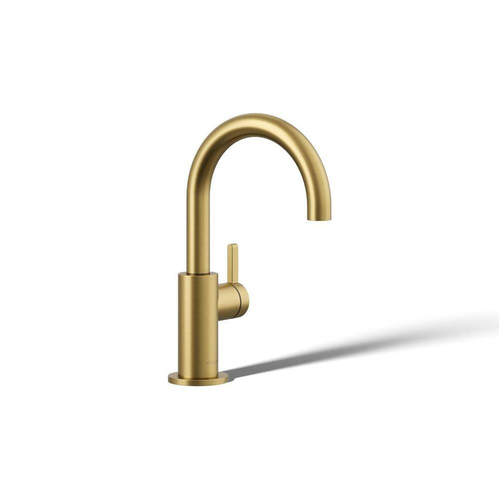 Components 1 Handle Beverage Faucet with 360 Degree Swivel in Vibrant Brushed Moderne Brass price history on PriceWatchPro