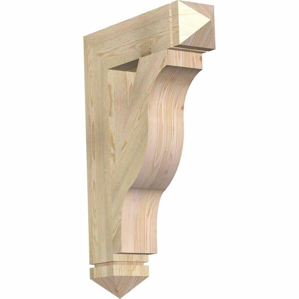 Ekena Millwork 6 in. x 38 in. x 26 in. Douglas Fir Funston Arts and Crafts Rough Sawn Bracket