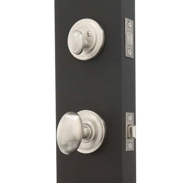 Baldwin Estate Collection Logan Single Cylinder Satin Nickel Door