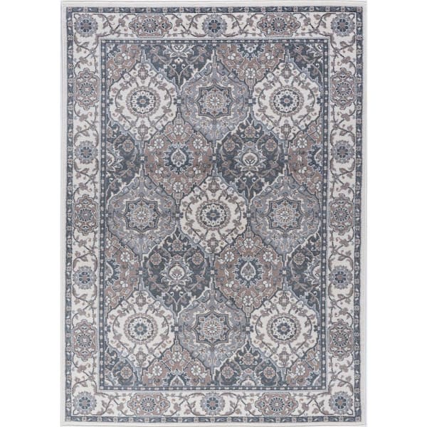 Madison Oriental Cream 2 ft. x 8 ft. Indoor Runner Rug