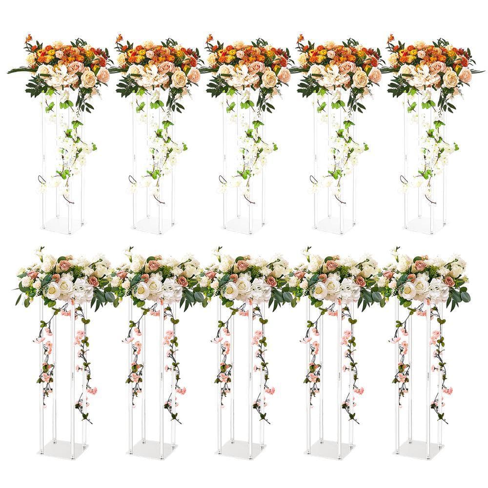 VEVOR 10-Piece 23.6 in. 60 cm High Wedding Flower Stand with