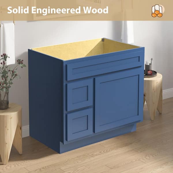 Vanity Art Montclair 36 in. 1-Door and 2-Drawer Freestanding