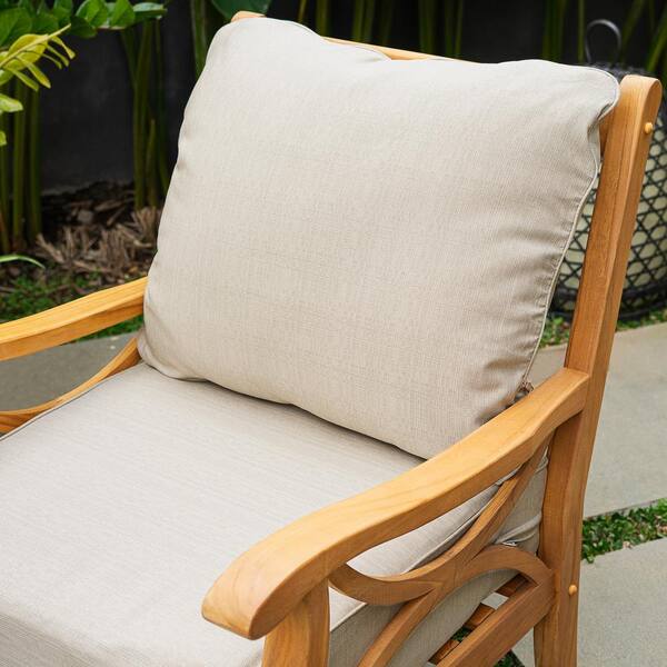 人文 #OUTDOOR Gray Aluminum All-Weather Patio Outdoor Lounge Chair, Sofa