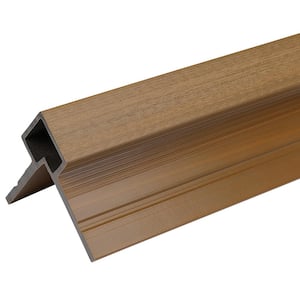 European Siding System 5.19 in. x 5.19 in. x 8 ft. Peruvian Teak Composite Siding Corner Trim for Belgian Board