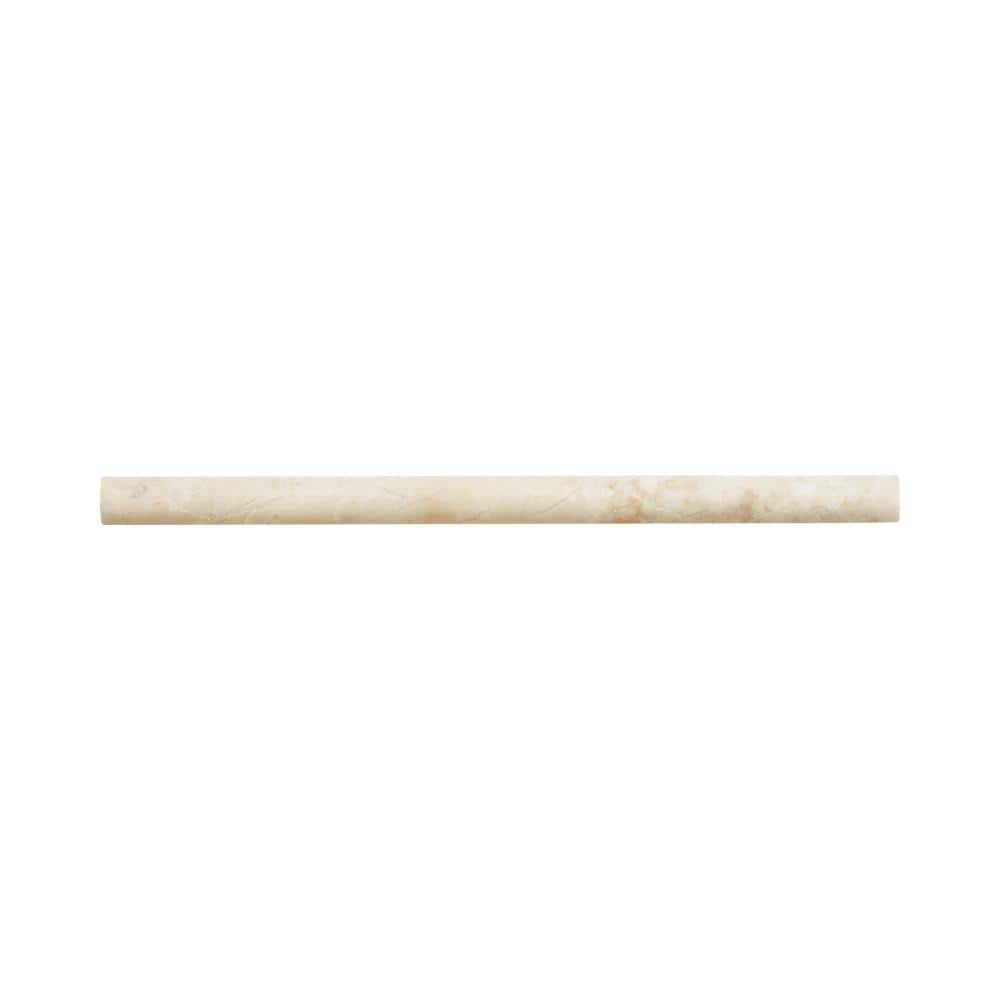 Cappuccino .75 in. x 12 in. Honed Marble Wall Pencil Tile (1 Linear Foot) price history on PriceWatchPro