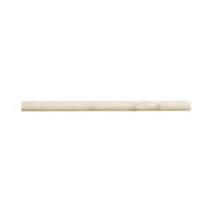 Cappuccino .75 in. x 12 in. Honed Marble Wall Pencil Tile (1 Linear Foot)