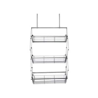 ORGANIZE IT ALL 4-Basket Over the Door Storage Organizer Basket Hook in  Black NH-17714W-1 - The Home Depot