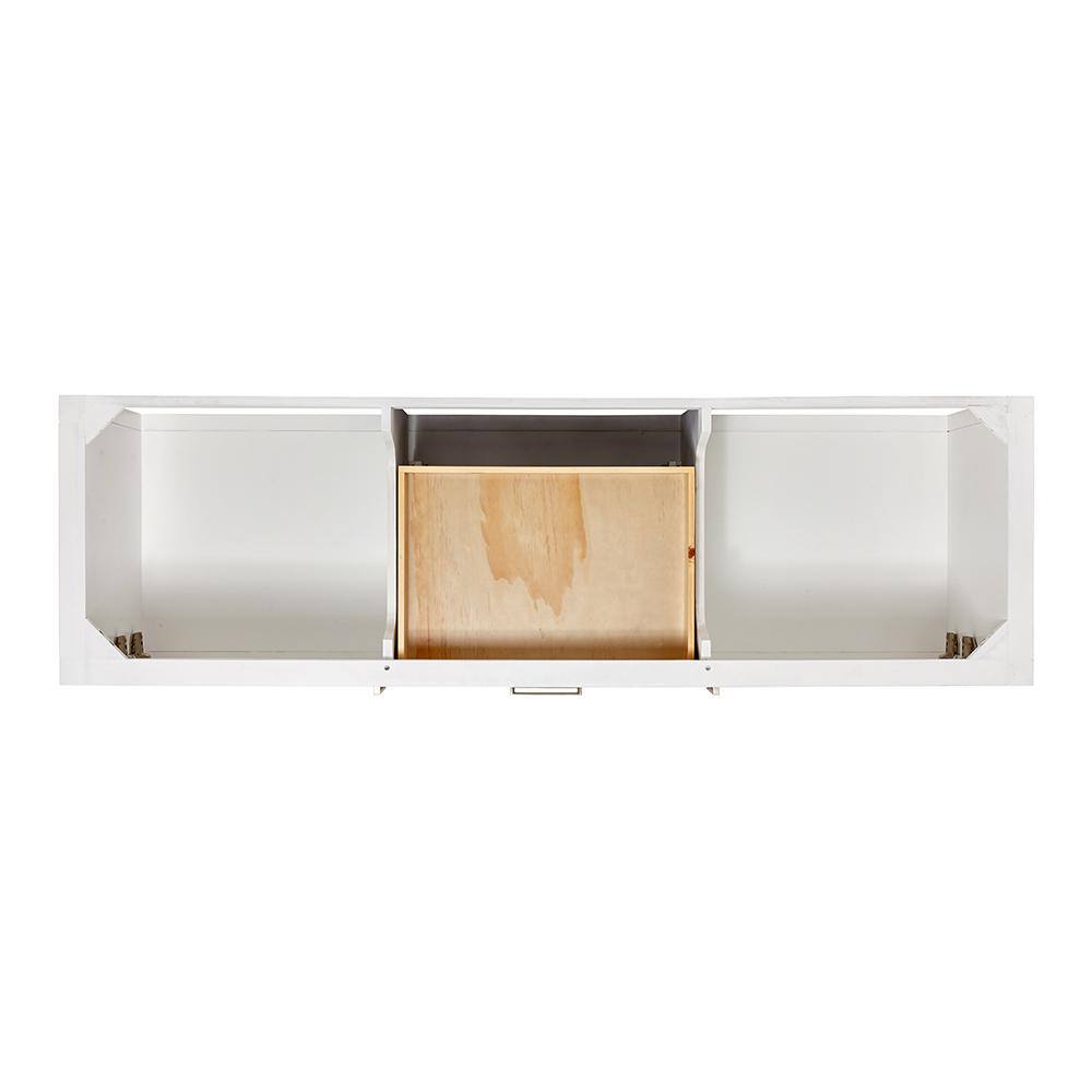 Bayhill 72'' White Solid Wood Double Freestanding Bathroom Vanity