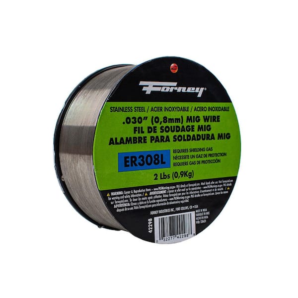 Forney 0.030 308ER Stainless Steel MIG Welding Wire 2 lbs. Spool