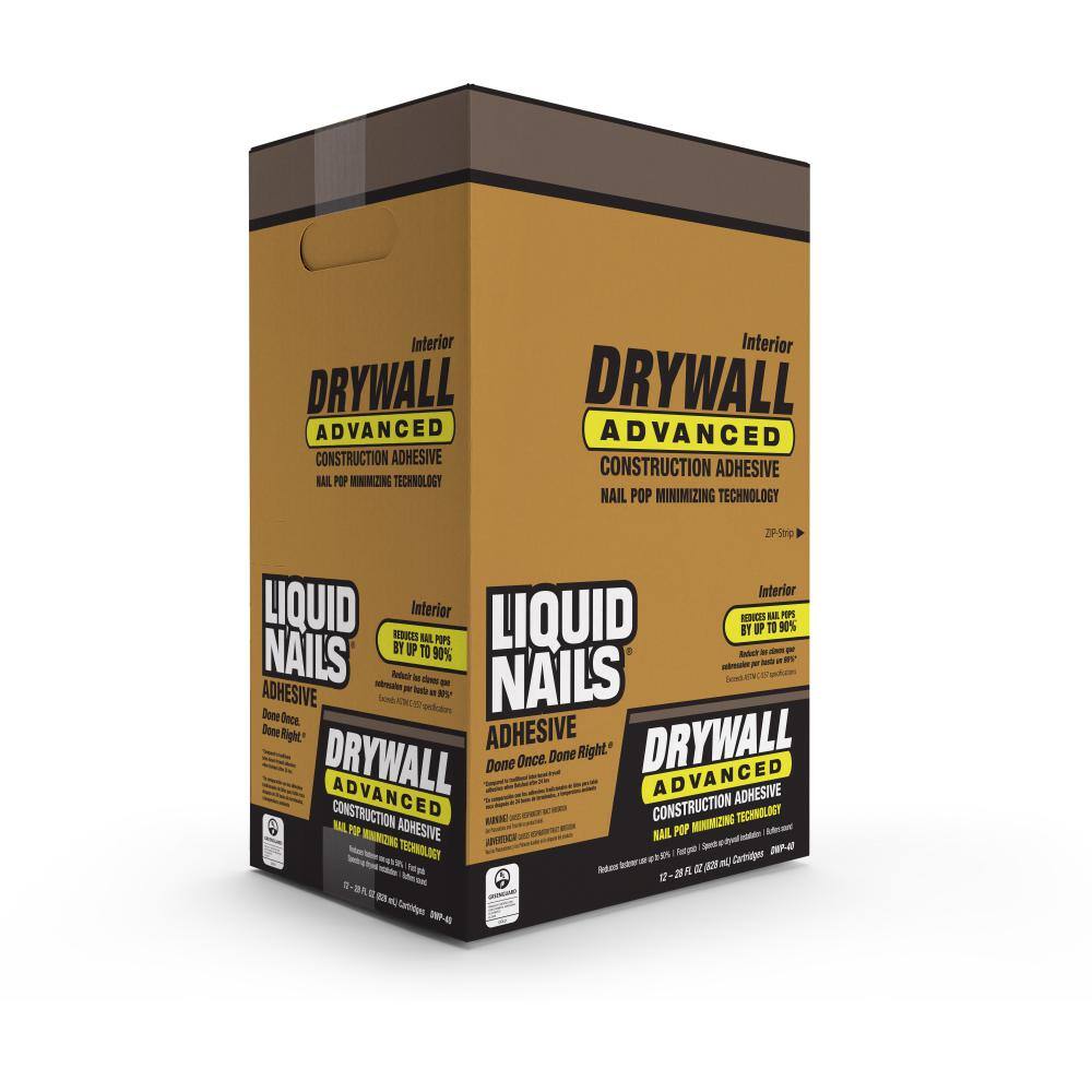 Liquid Nails 28 oz. Drywall Advanced OffWhite Construction Adhesive (12Pack)DWP40 CP The