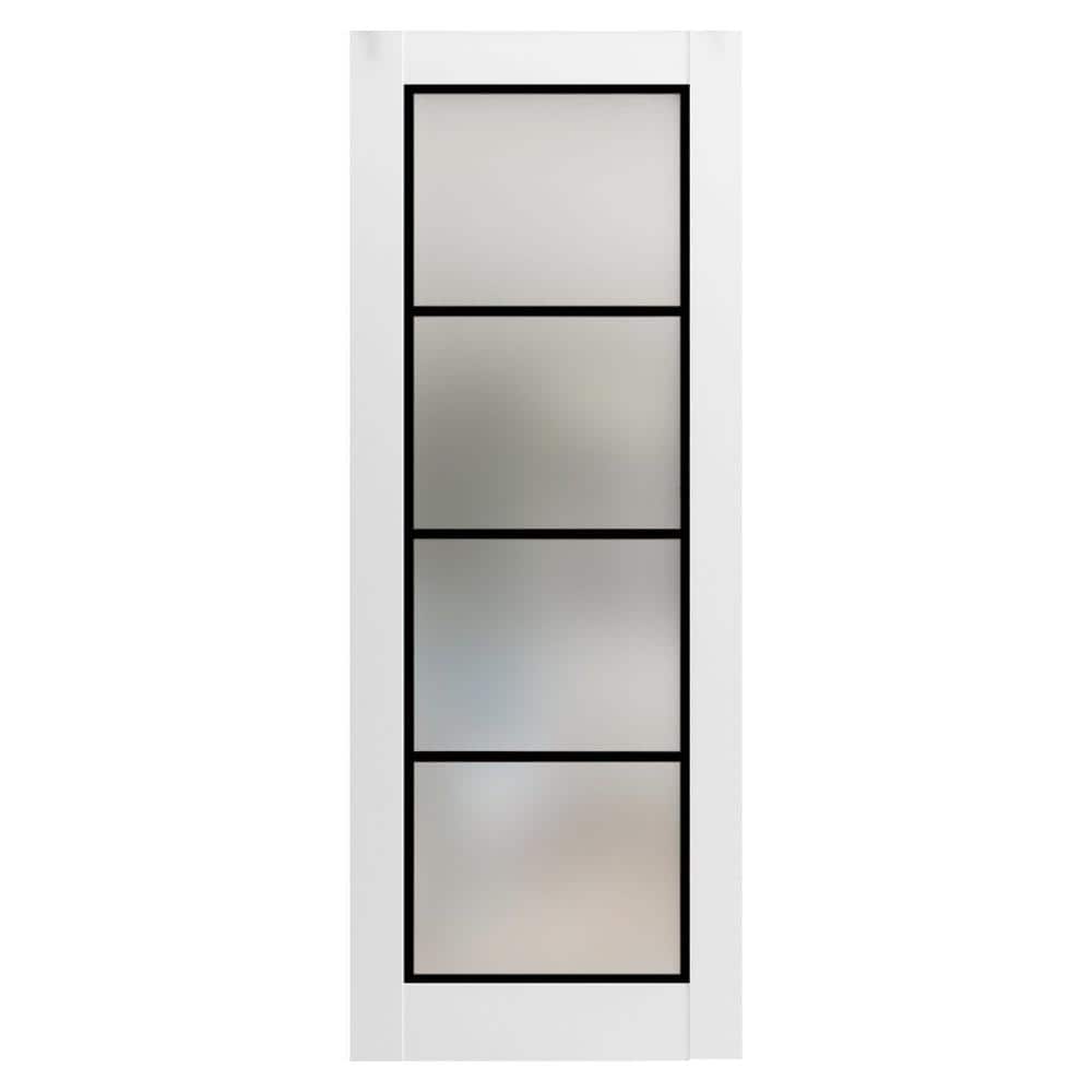 30 in. x 84 in. Solid Wood Frosted Glass White Interior Door Slab price history on PriceWatchPro