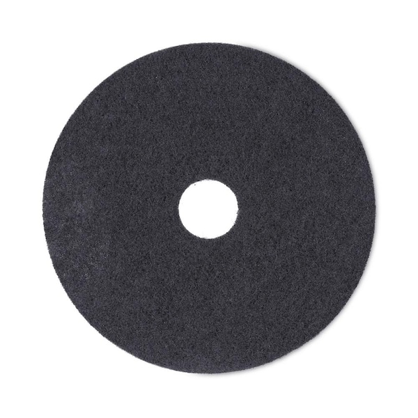 Boardwalk Stripping Floor Pads, 18 in. Dia, Black, (5-Carton)
