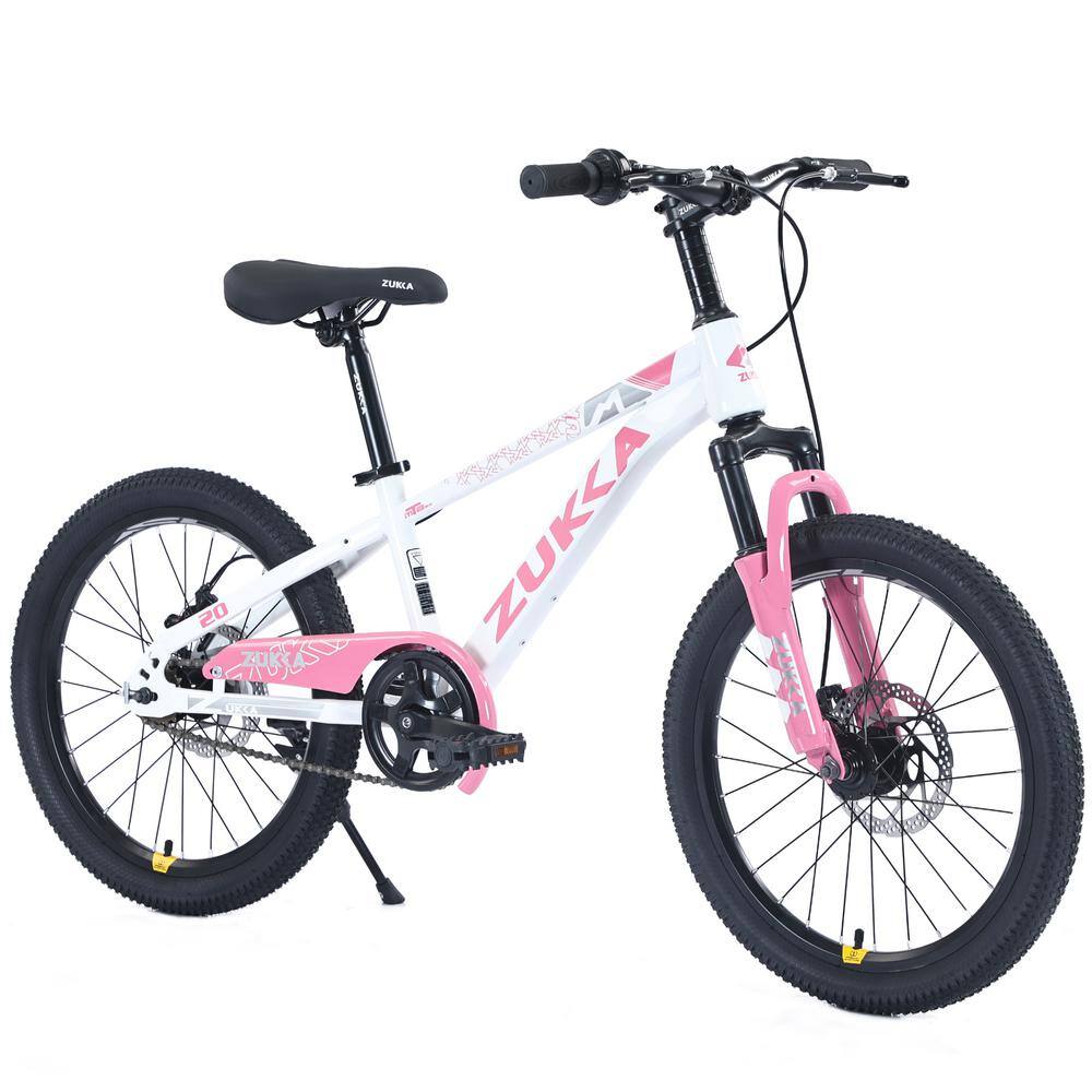 20 in. Kids Bike Steel Mountain Bike with Suspension Fork, Single Speed fo