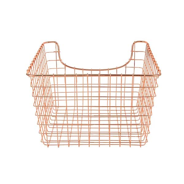 Oceanstar Stackable Metal Wire Storage Basket Set for Pantry, Countertop,  Kitchen or Bathroom - Black (Set of 2) BSM1804 - The Home Depot