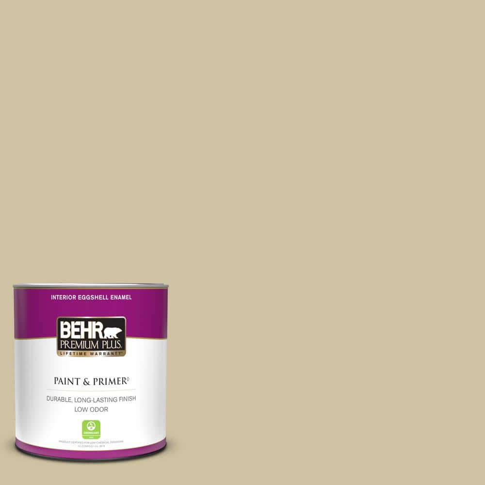 BEHR PREMIUM PLUS 1 qt. S3303 Seasoned Salt Eggshell Enamel Low Odor