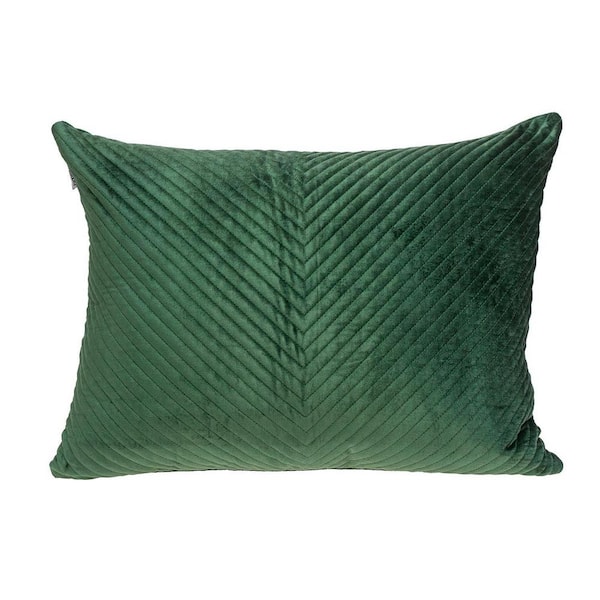 PARKLAND COLLECTION Miki Transitional Green Lumbar Throw Pillow