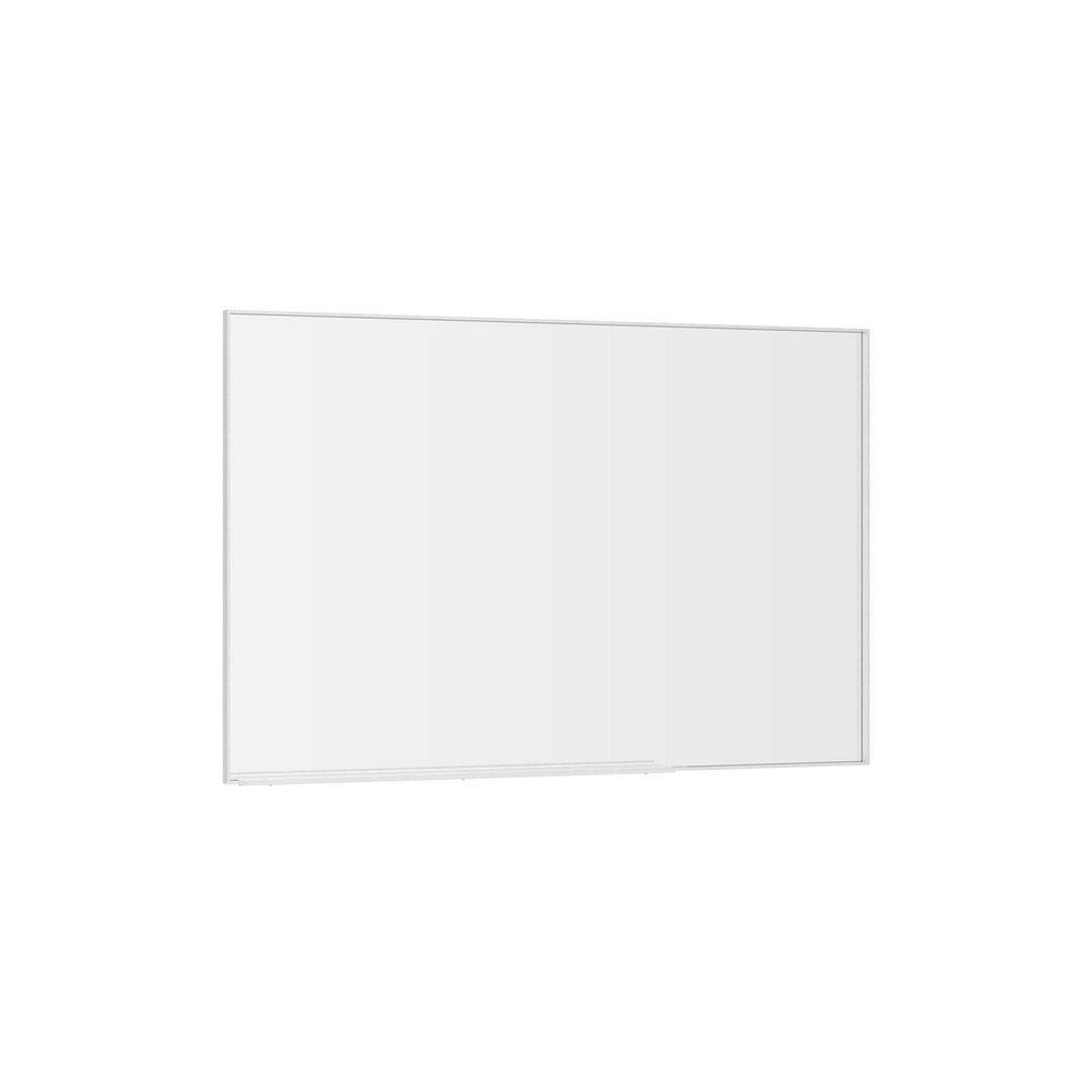 48 in. W x 32 in. H Rectangle Framed Wall Bathroom Vanity Mirror in Silver price history on PriceWatchPro