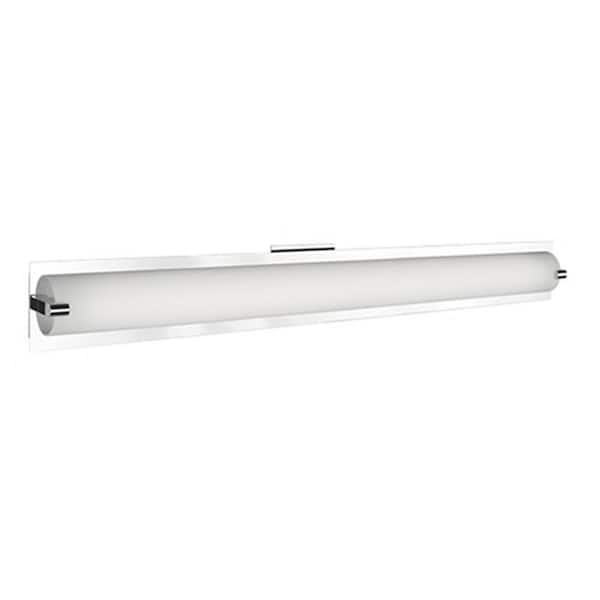 Radionic Hi Tech Unice 1-Light Brushed Nickel 60-Watt Equivalence Integrated LED Bath Light
