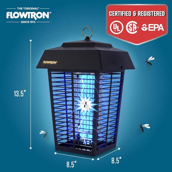 BUZBUG LED Bug Zapper Indoor - 10 Year Lifespan, Dual Wavelength, High-Voltage Electric Mosquito Trap MA015B