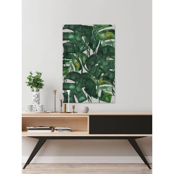 Unbranded 24 in. H x 16 in. W "Broad Leaves" by Julia Posokhova Canvas Wall Art
