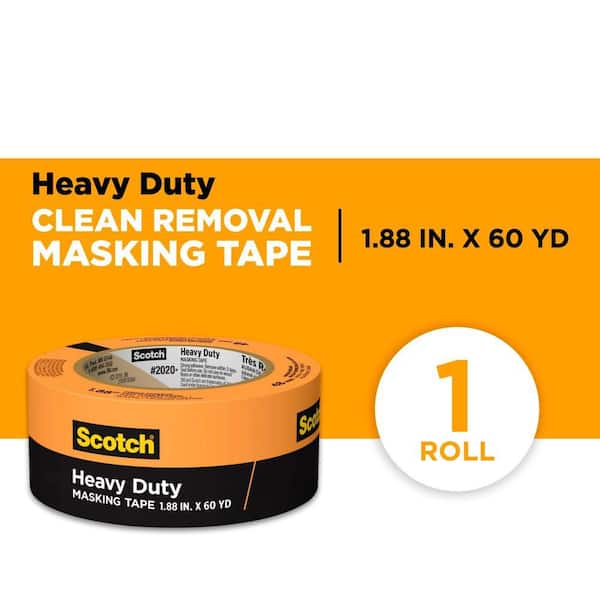 3M Scotch 1.88 in. x 60.1 yds Heavy Duty Masking Tape