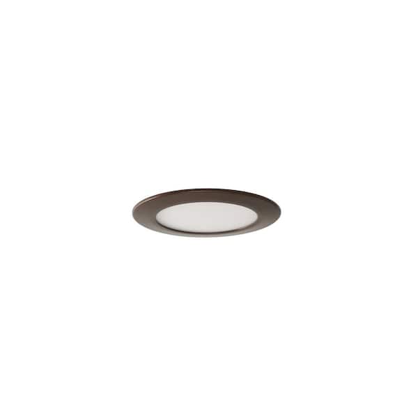 Unbranded Cranium 6 in. 1-Light Bronze LED Semi-Flush Mount