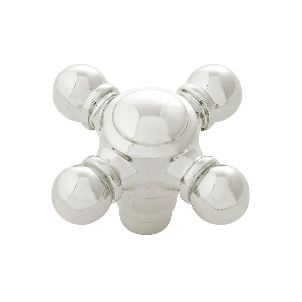 Fuller Collection Knob 2-1/8 Inch x 2-1/8 Inch Polished Nickel Finish Geometric Cabinet Knob price history on PriceWatchPro