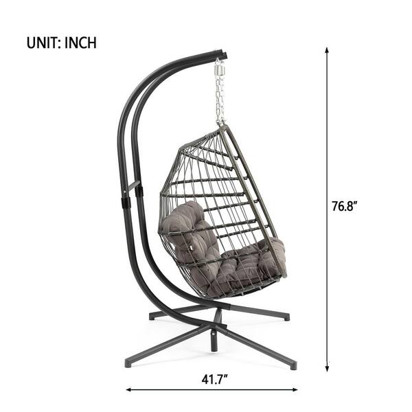 aluminium hanging egg chair