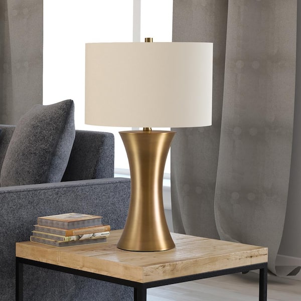 Sofia Dome Cordless Table Lamp, Brass