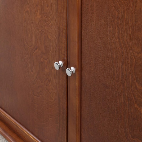 Home Decorators Collection - Hampton Harbor 36 in. W x 14 in. D x 53 in. H Brown Freestanding Linen Cabinet