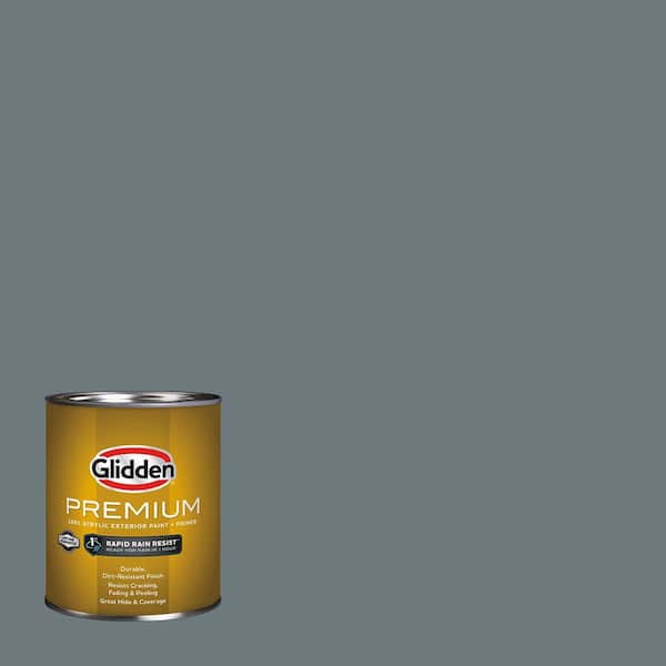 Glidden Premium 1 qt. PPG1036-6 Phantom Satin Exterior Latex Paint