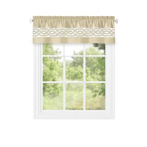 Paige Light Filtering Window Curtain Valance - 55x13 - Tan
