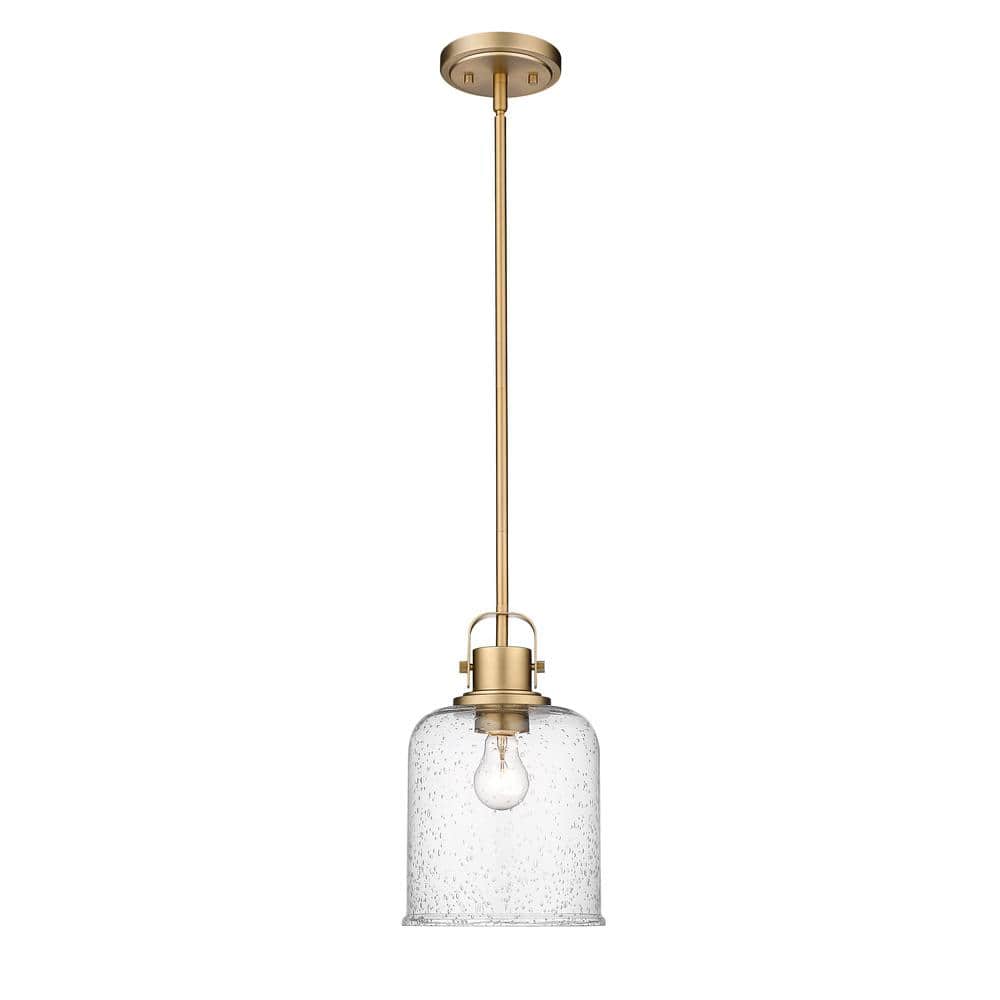 Heirloom Gold 8" Glass Globe Pendant Light