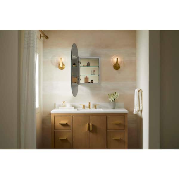 KOHLER Embark Premium Xl 16 in. W x 36 in. H Oval Medicine Cabinet with Mirror